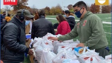 Volunteering at Newark Turkey Giveaway #USA